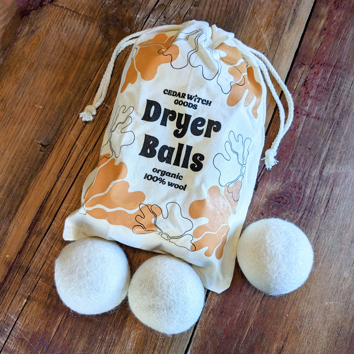 Wool Dryer Balls - set of 6