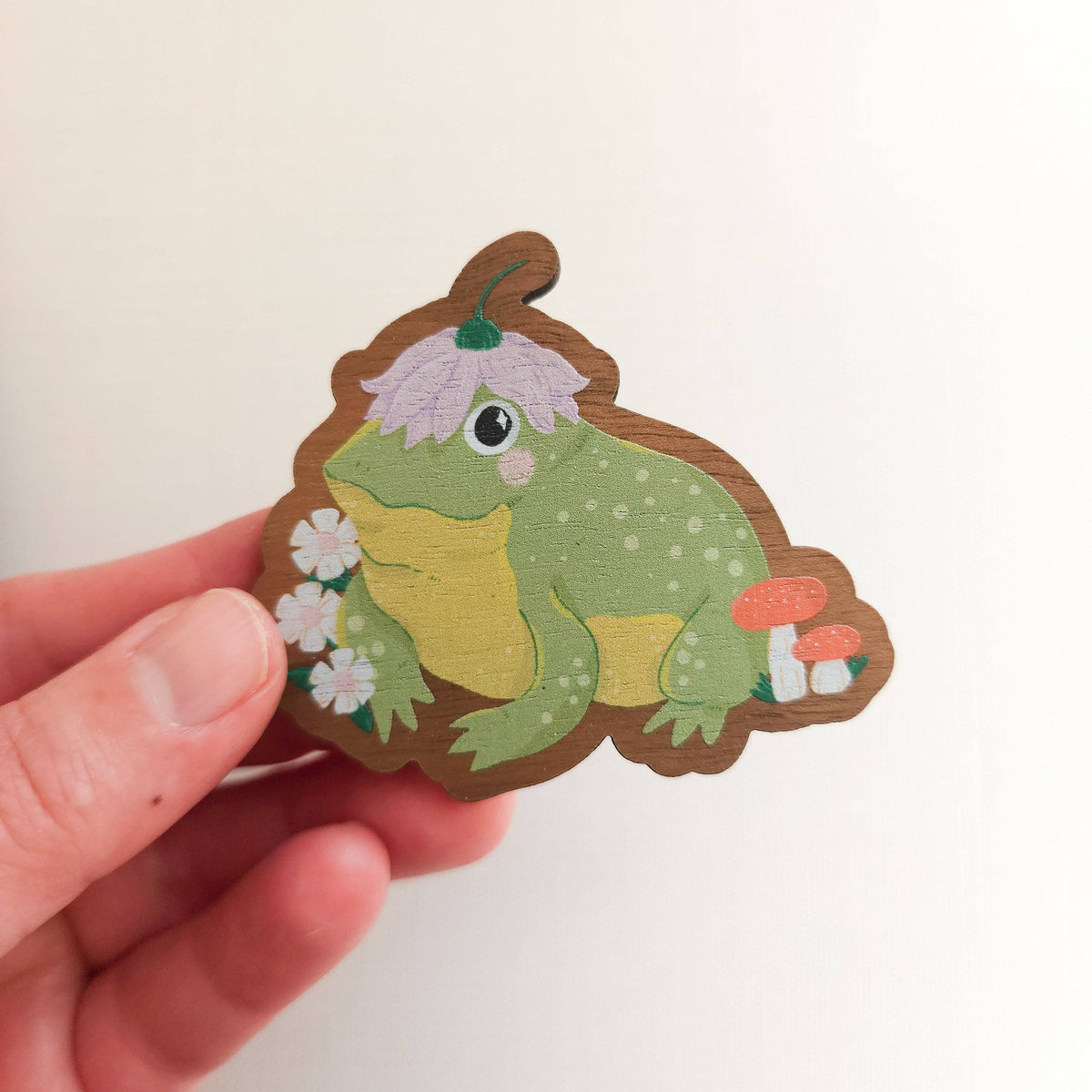 Hoppy toad refrigerator magnet