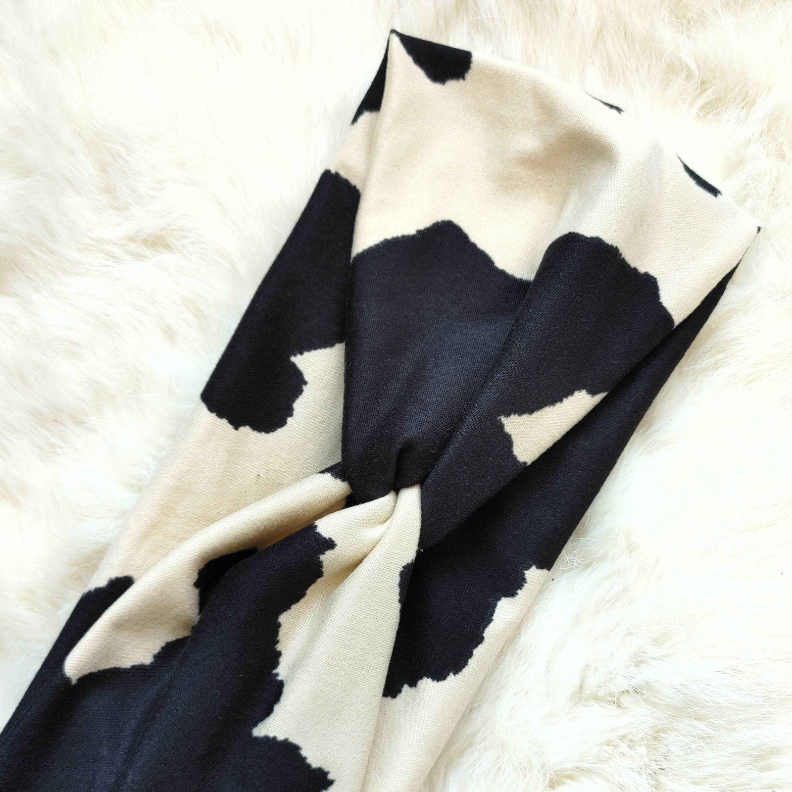 Stone Cowhide Twist Knit Headbands