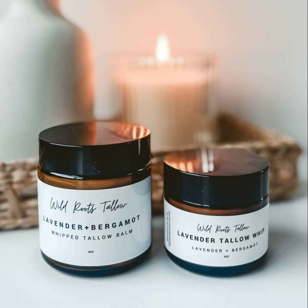 Lavender + Bergamot Whipped Tallow Balm