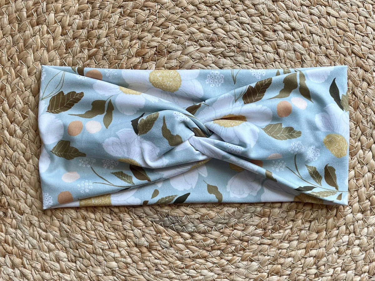 Apricot Blossoms Knit Twist Headband