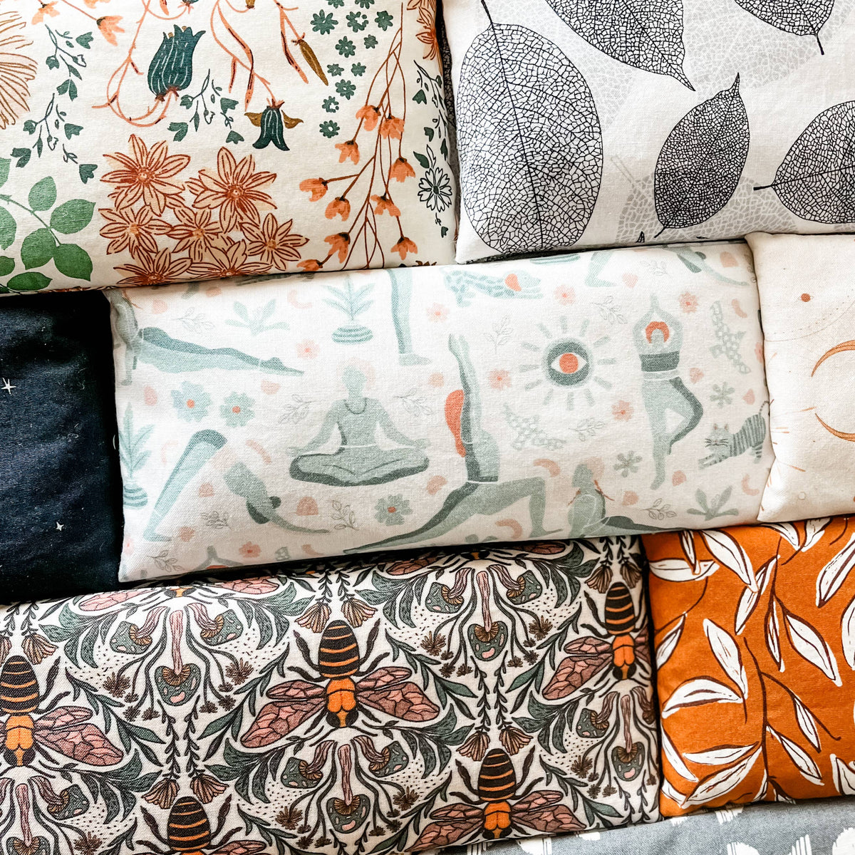 Earth Tone Florals | Hot &amp; Cold Therapy Neck Wrap