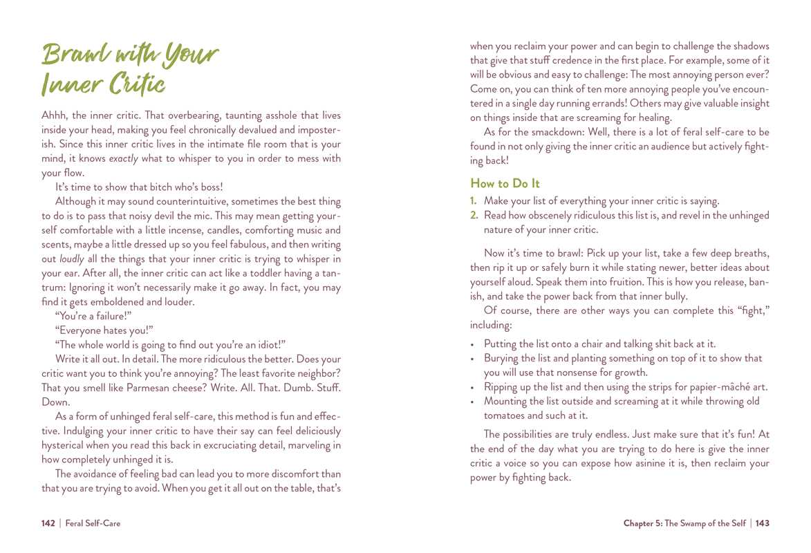Feral Self-Care: 100 Ways to Liberate and Celebrate Your Messy, Wild, and Untamed Self