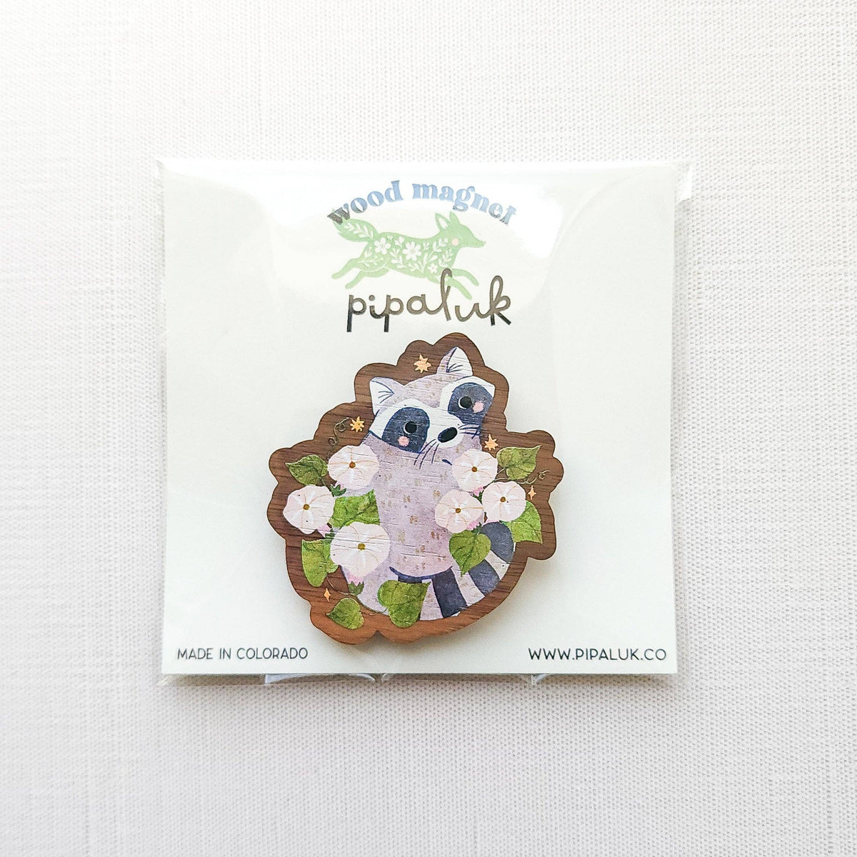 Starfall raccoon refrigerator magnet