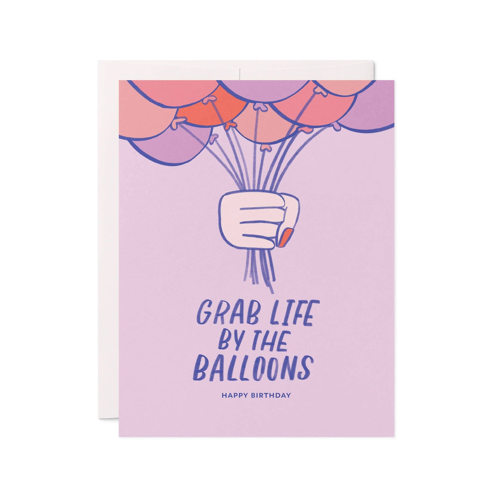 Grab Life Balloons Birthday Greeting Card |  - Cedar Witch Goods