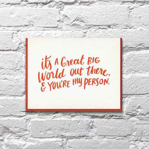 You're My Person Love Greeting Card