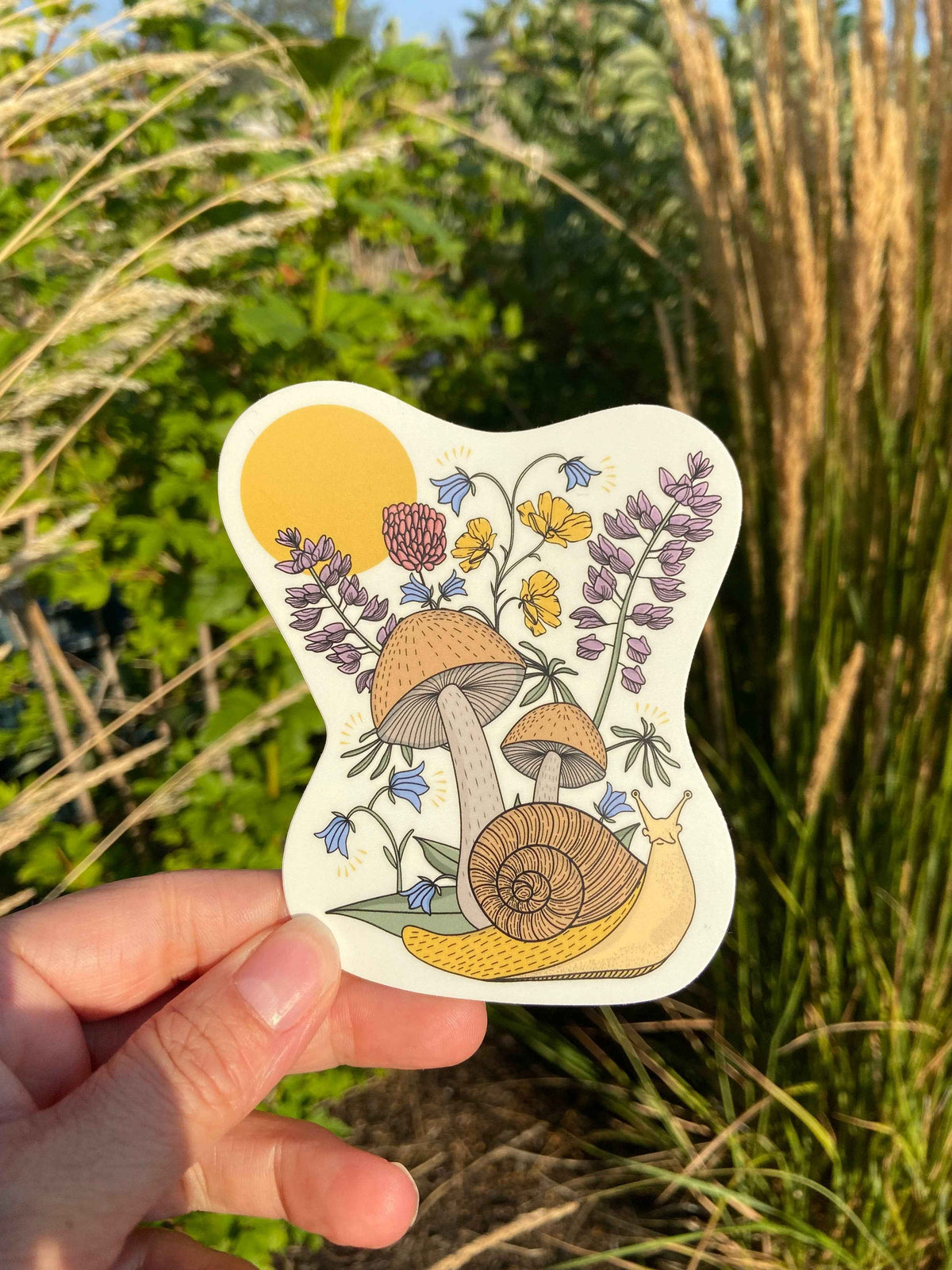 Woodland Creatures: Sweet Little Snail - Vinyl Sticker