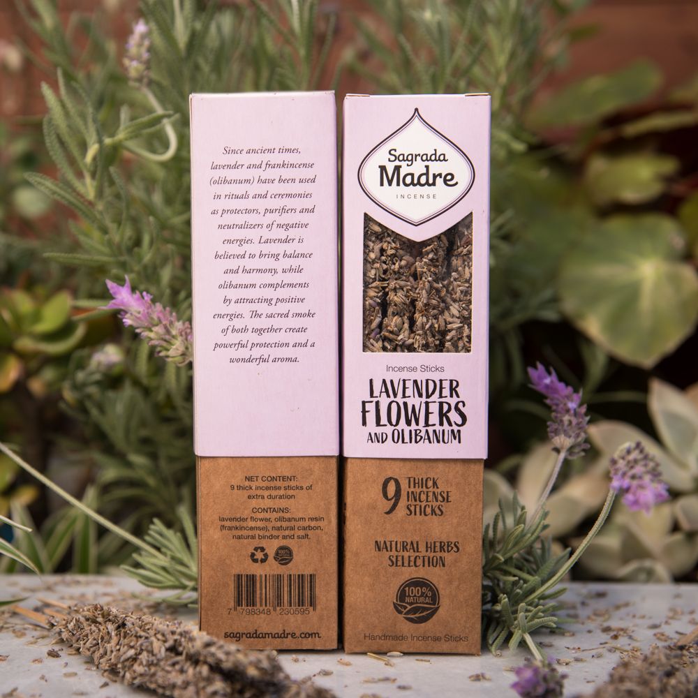 Lavender Flowers &amp; Frankincense Incense | Sagrada Madre
