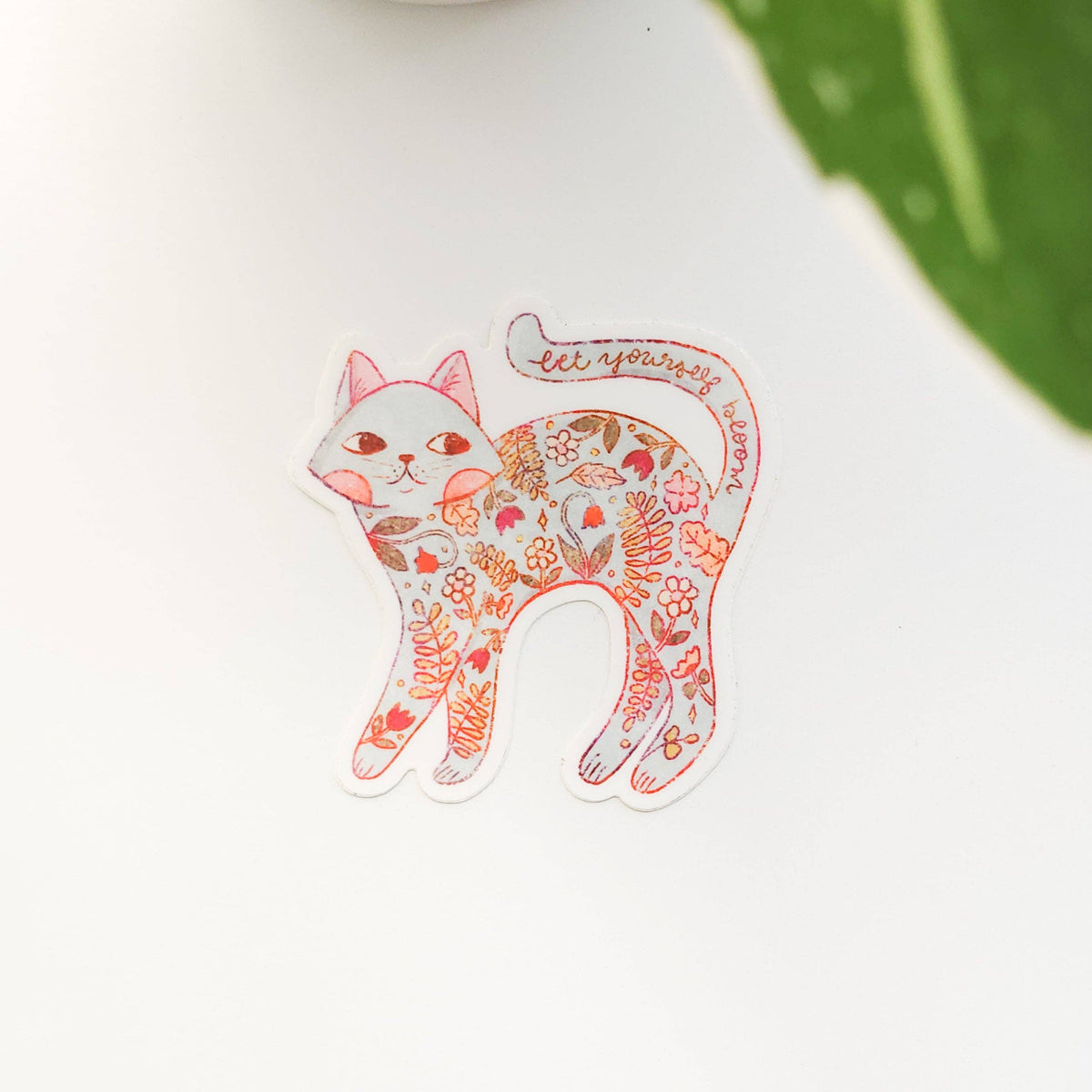 Let yourself bloom sticker