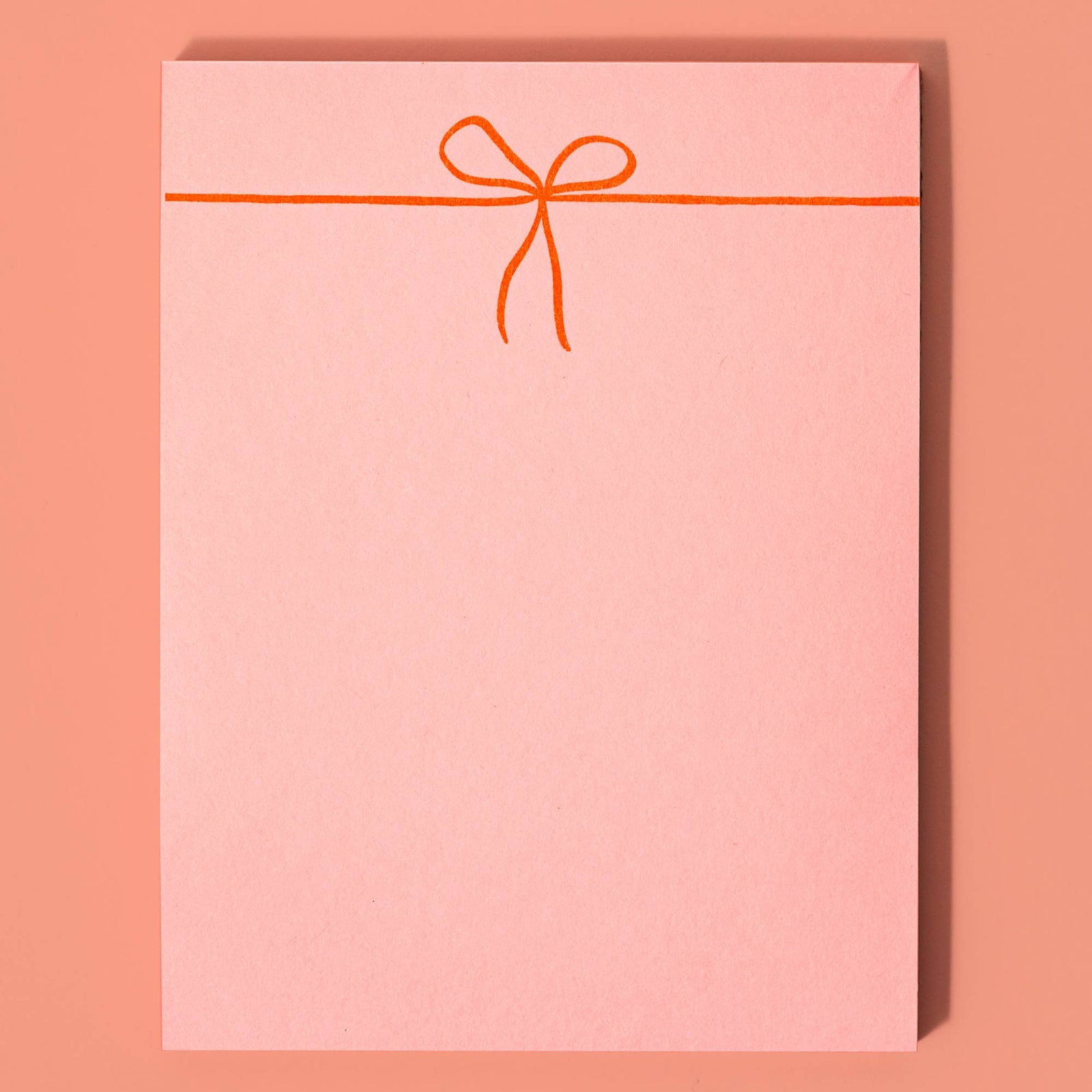 Bow - Risograph Small Notepad - Cedar Witch Goods