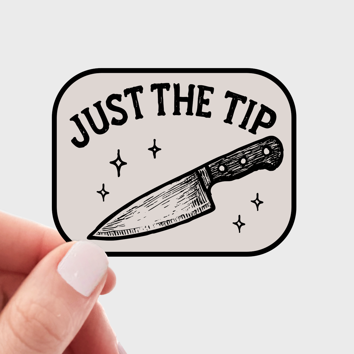 Just the Tip Vinyl Sticker