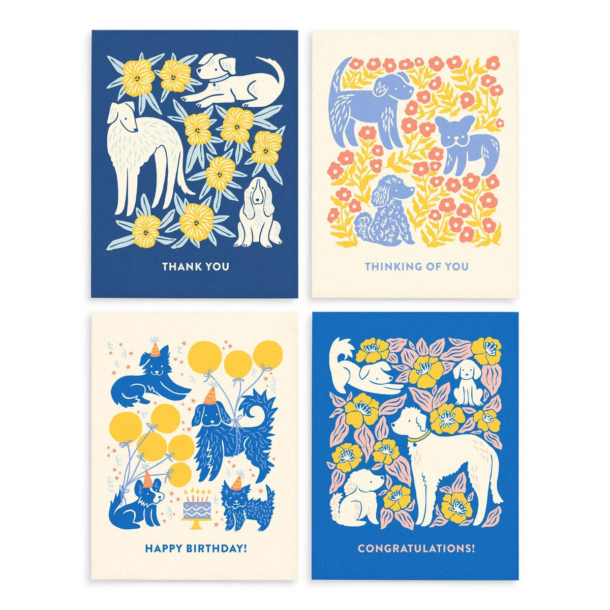 Dogs All-Occasion Greeting Card Set: Boxed Set of 8