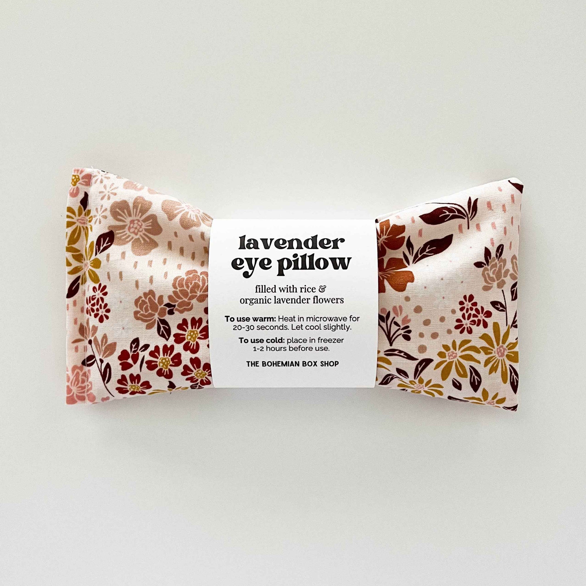 Earth Tone Florals | Lavender Eye Pillow