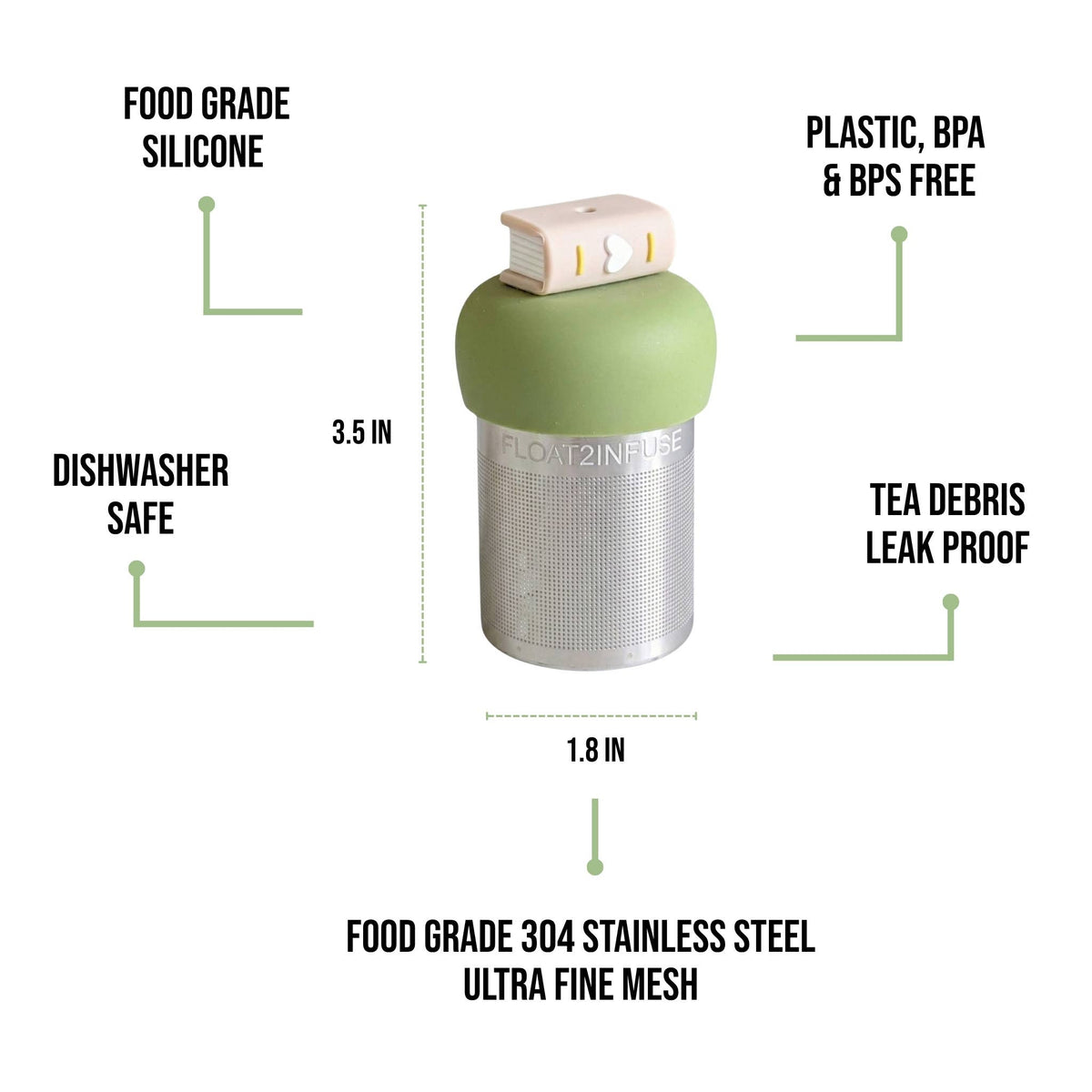 Beige Book With Heart | Floating Tea Infuser