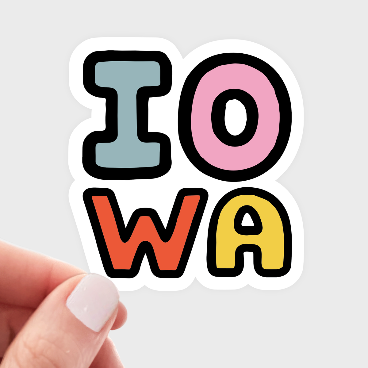 Iowa Sticker | Waterproof Vinyl