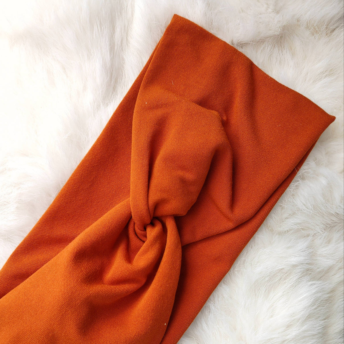 Burnt Orange Solid Colored Headband