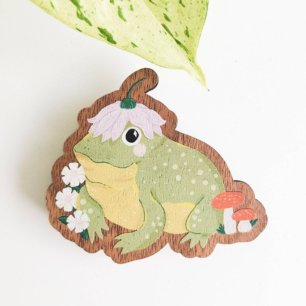 Hoppy toad refrigerator magnet