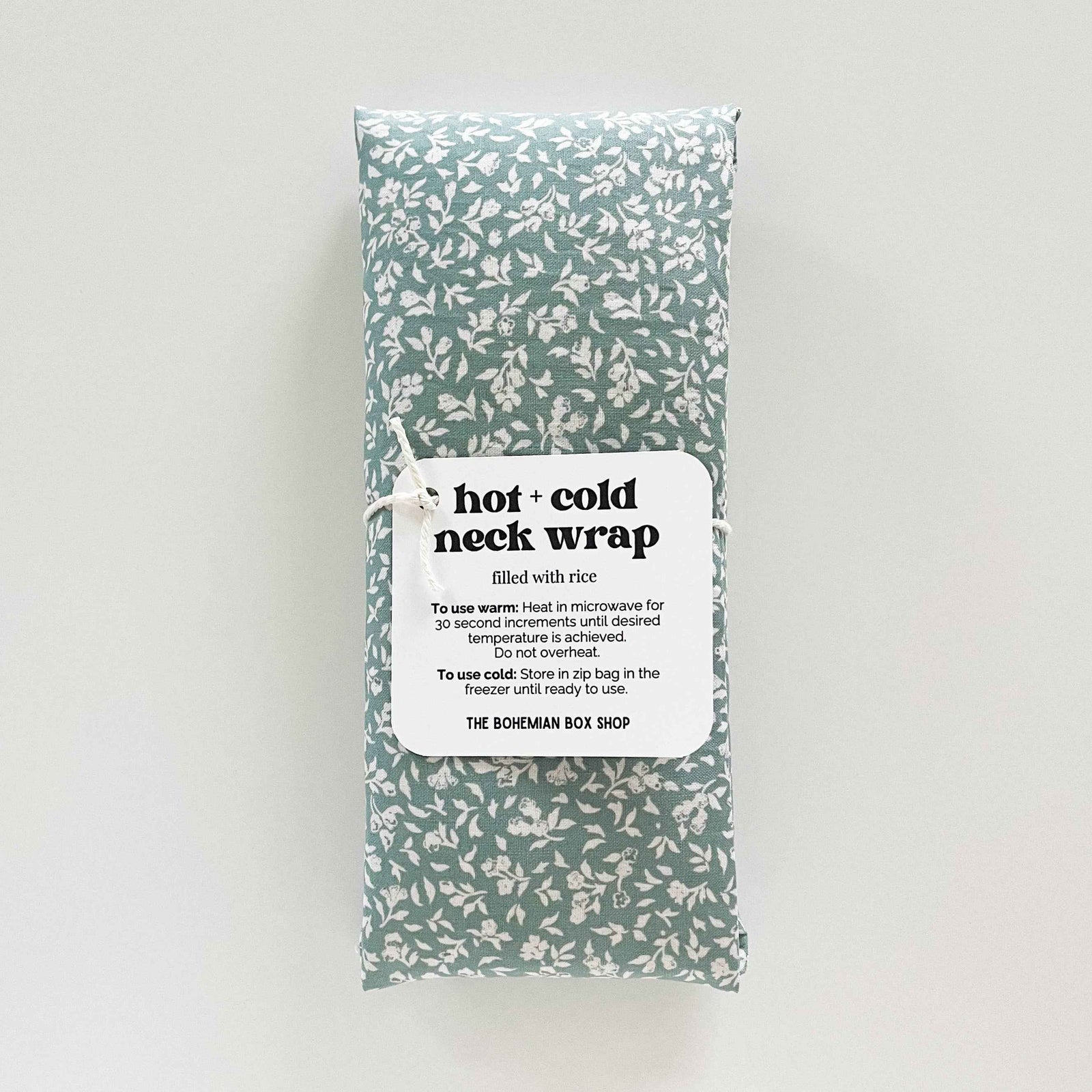 Cottage Green Floral Hot & Cold Therapy Neck Wrap