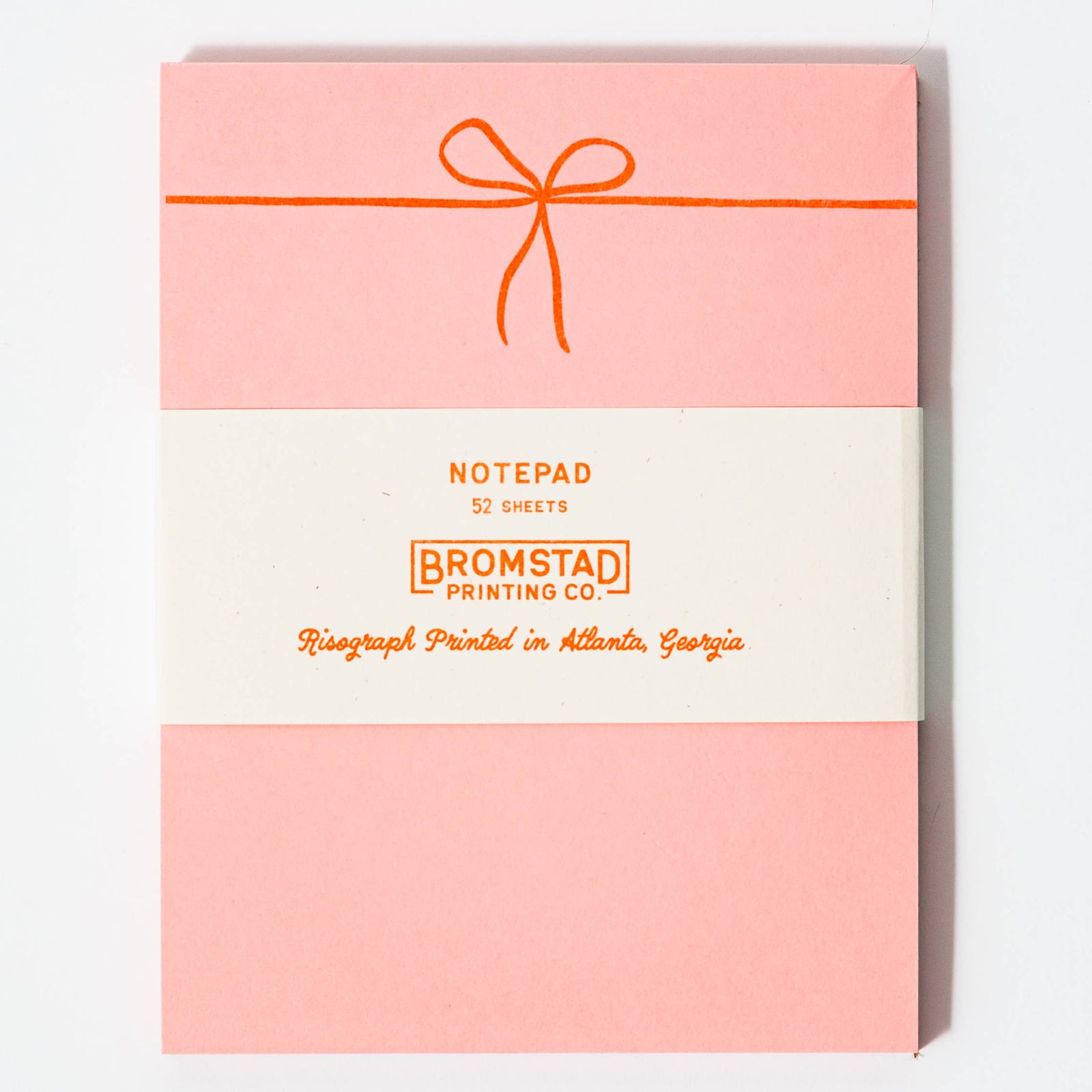 Bow - Risograph Small Notepad - Cedar Witch Goods