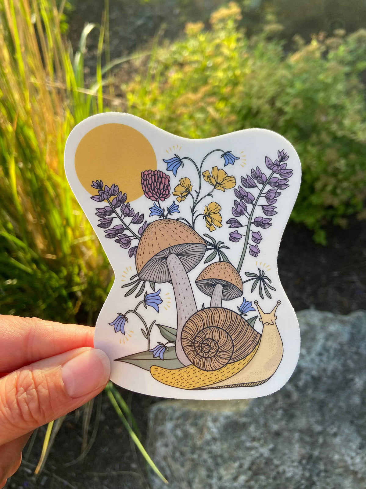 Woodland Creatures: Sweet Little Snail - Vinyl Sticker