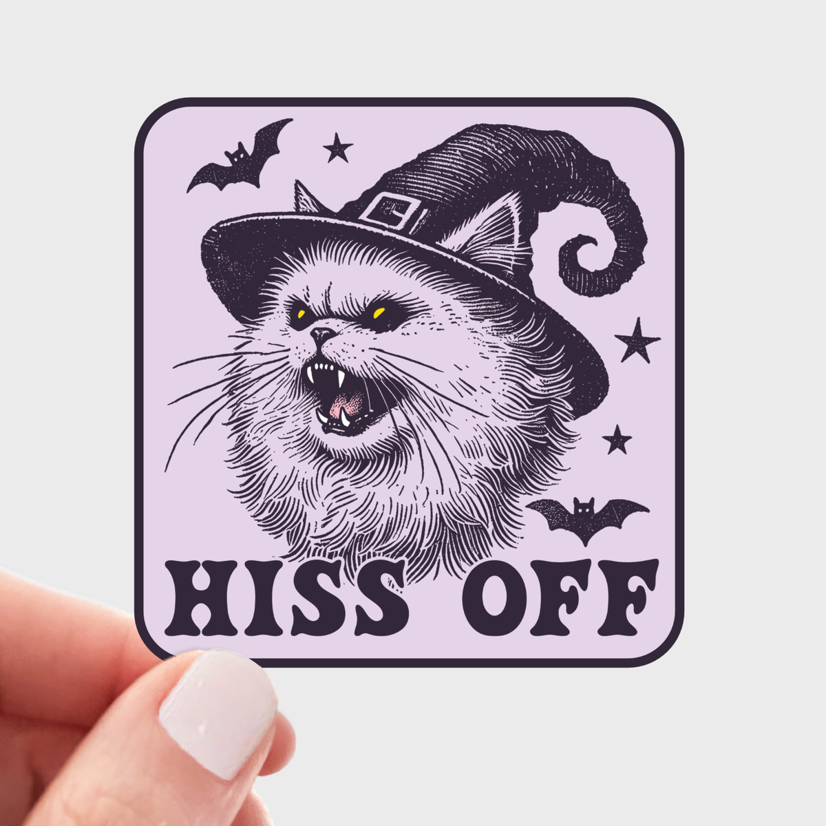 Hiss Off Vinyl Sticker