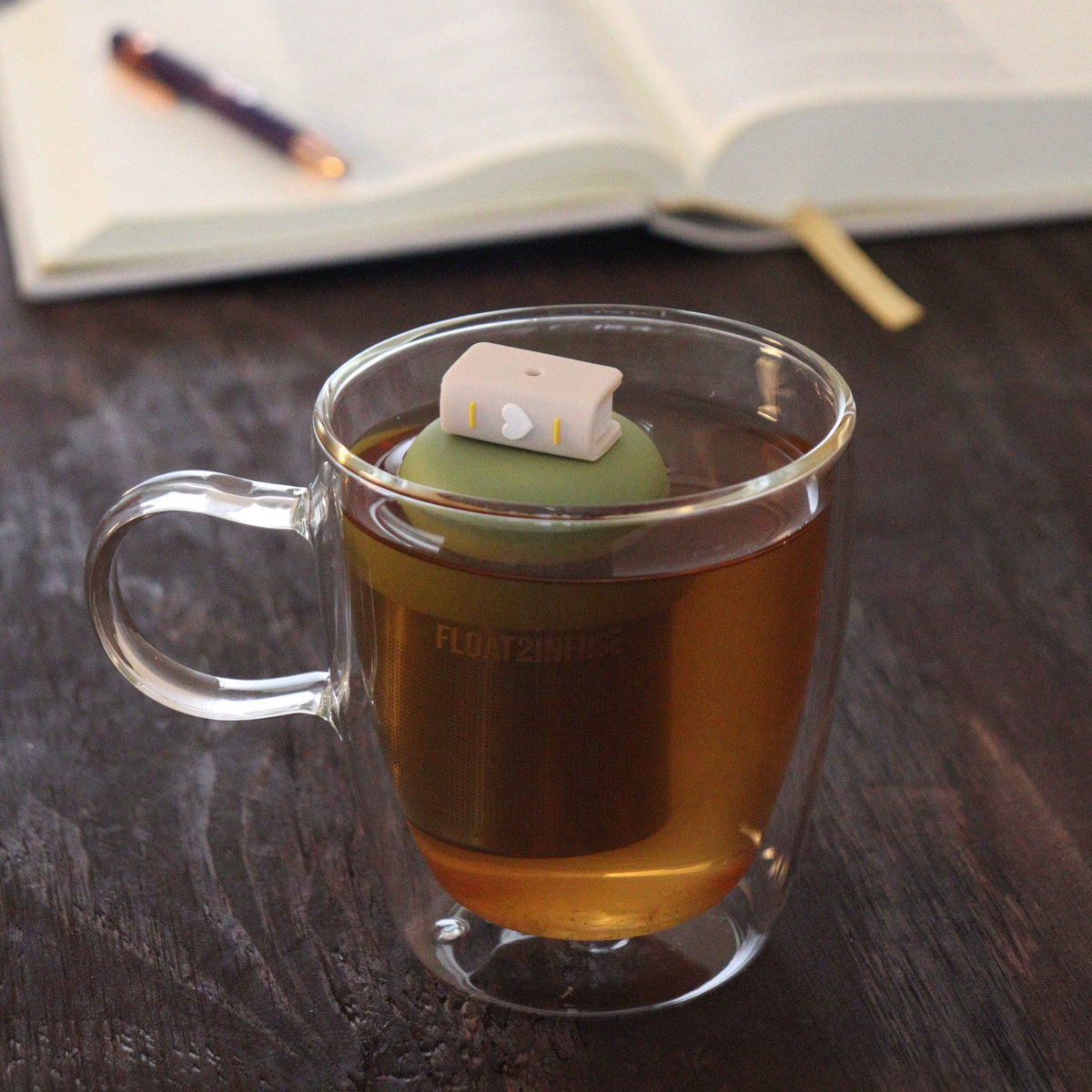 Beige Book With Heart | Floating Tea Infuser