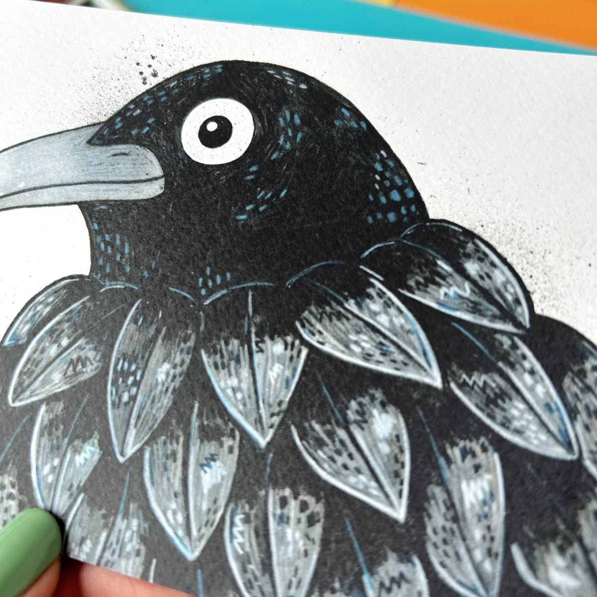 Crow Post Card Crow Postcard