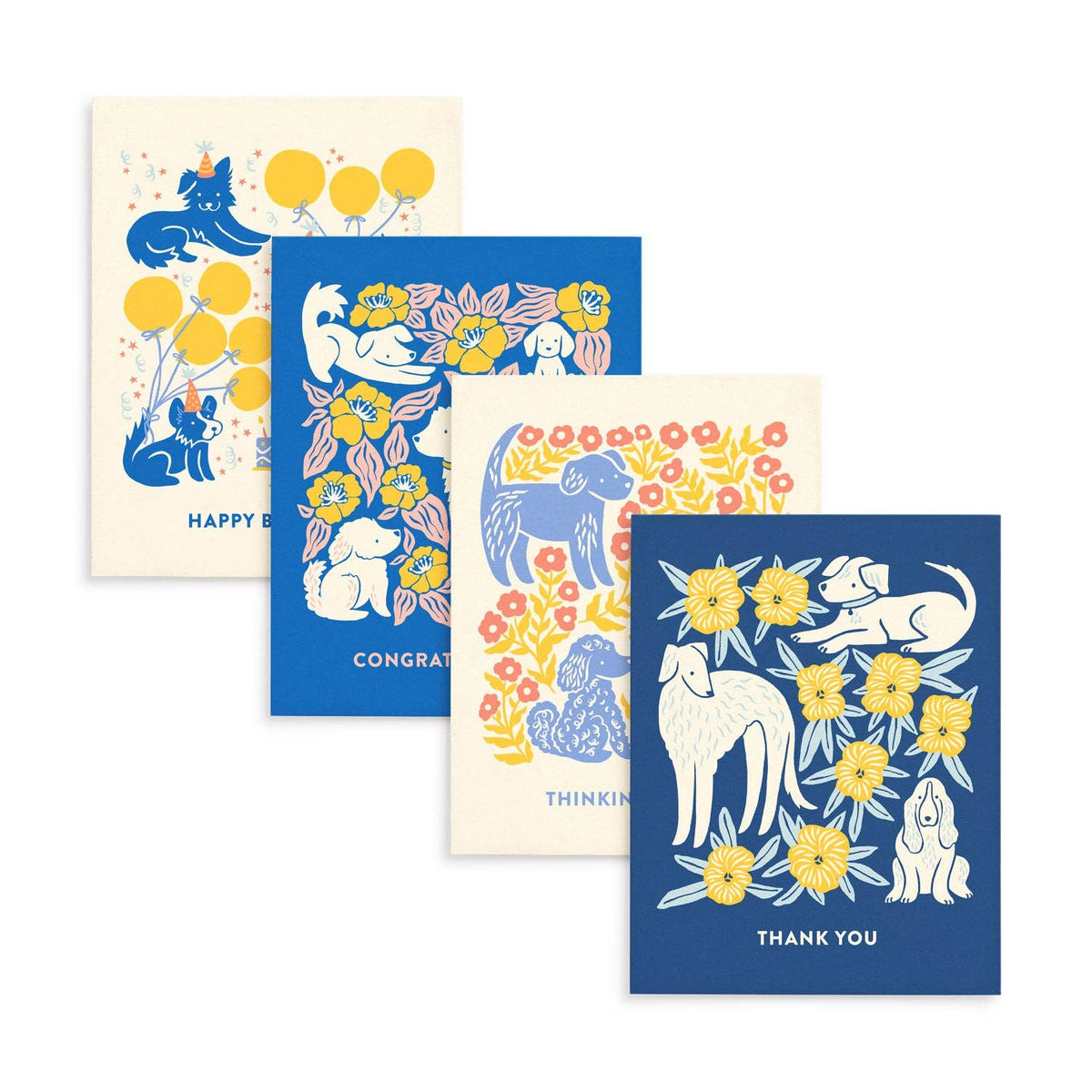 Dogs All-Occasion Greeting Card Set: Boxed Set of 8