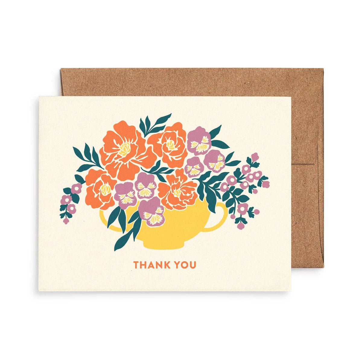 Flower Vase Thank You Card Set: Boxed Set of 8
