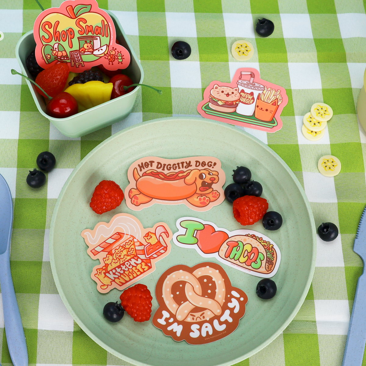 Meow Burger Vinyl Sticker
