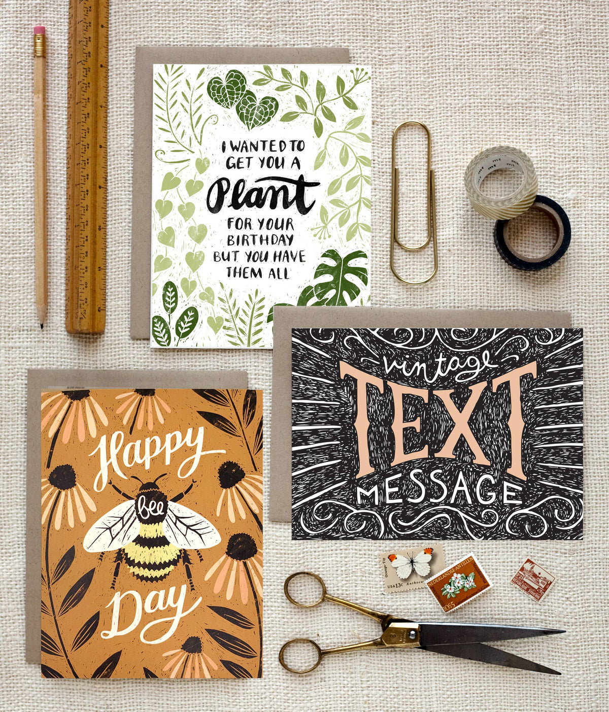 Zinnia Thank You Greeting Card