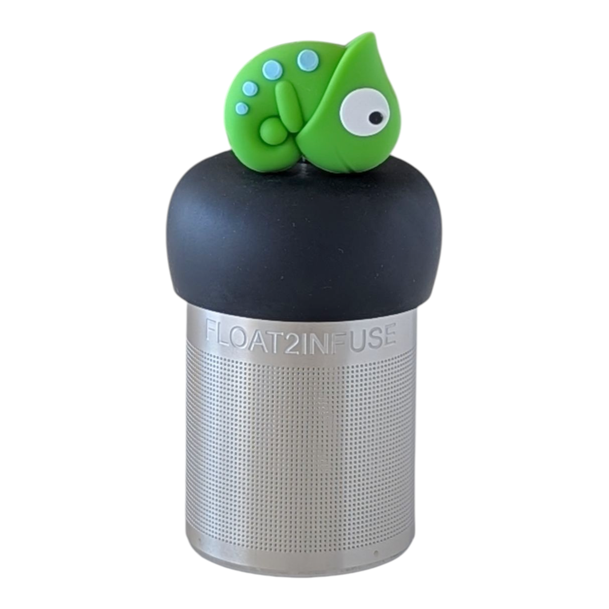 Floating Chameleon Tea Infuser I Black Base