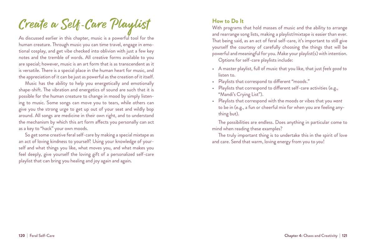 Feral Self-Care: 100 Ways to Liberate and Celebrate Your Messy, Wild, and Untamed Self