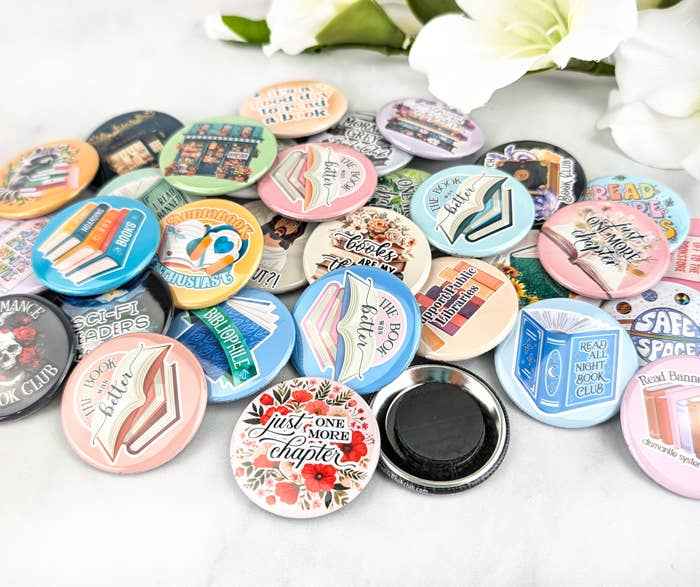 It's Not Hoarding If It's Books Magnet  1.75"