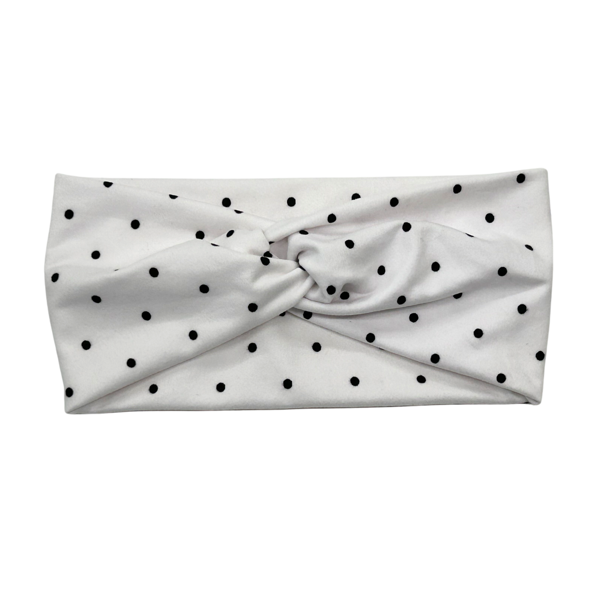 Black &amp; White Twist Knit Headband