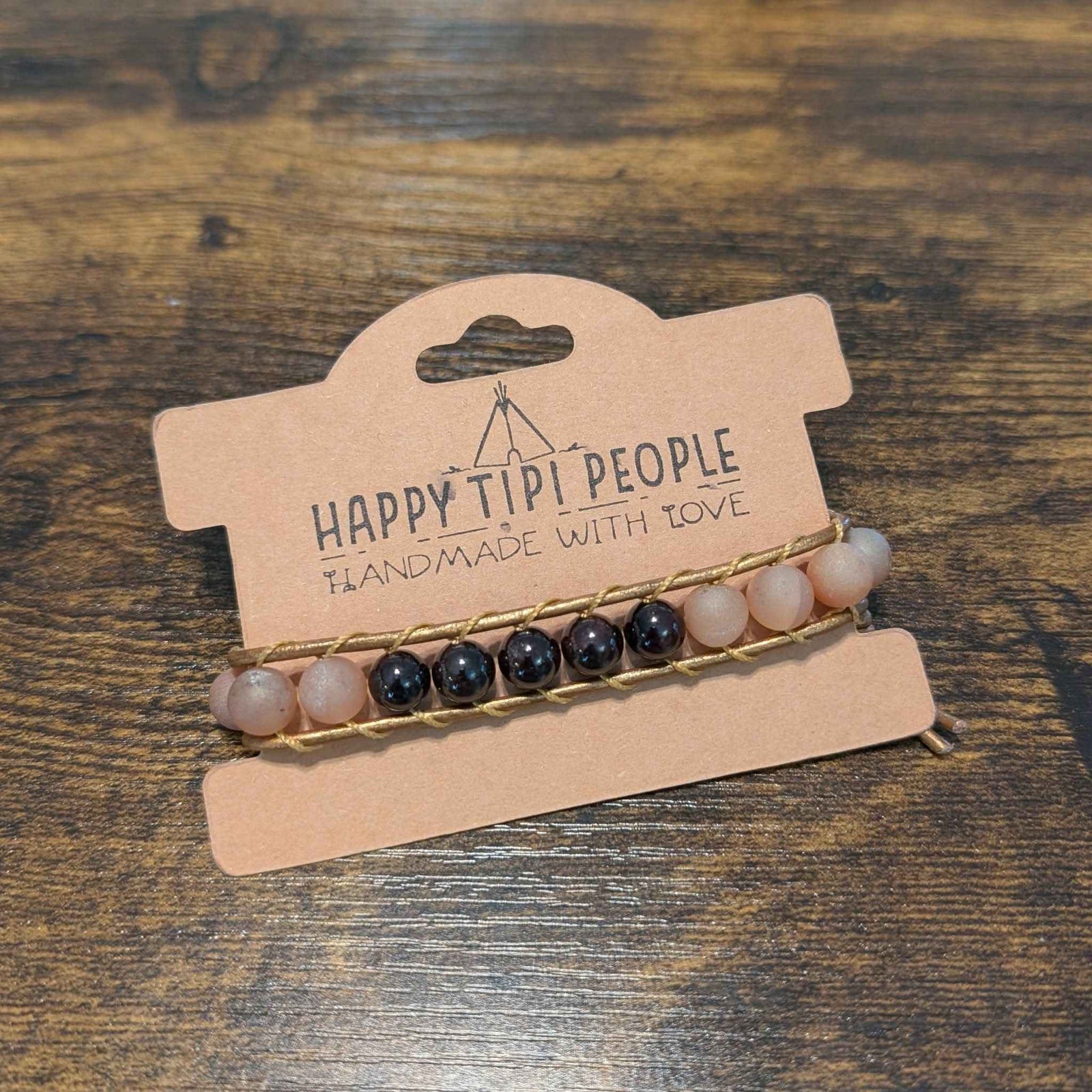Druzy Agate & Garnet Bracelet | 6.75-8"