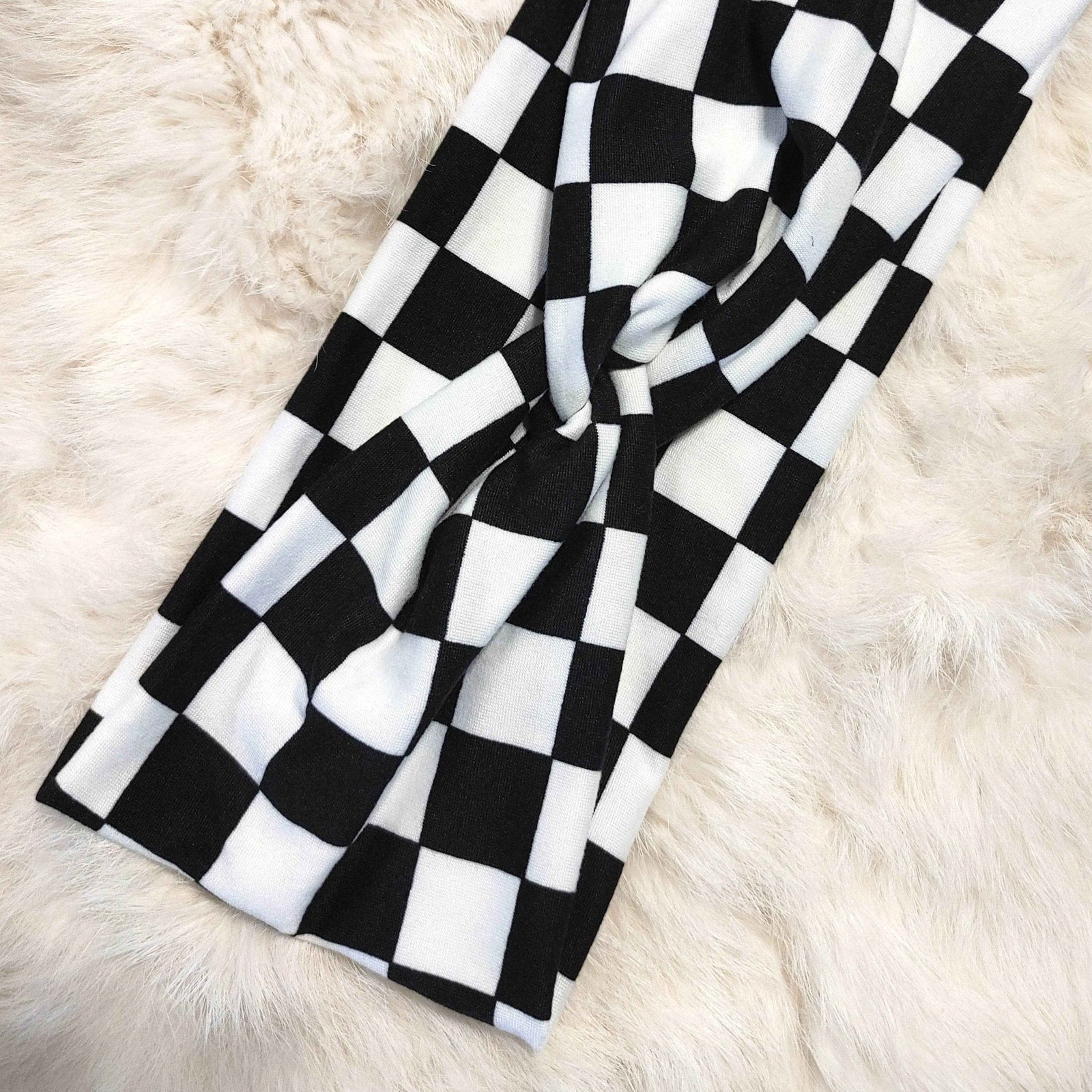 Race Flag Checkers Headband