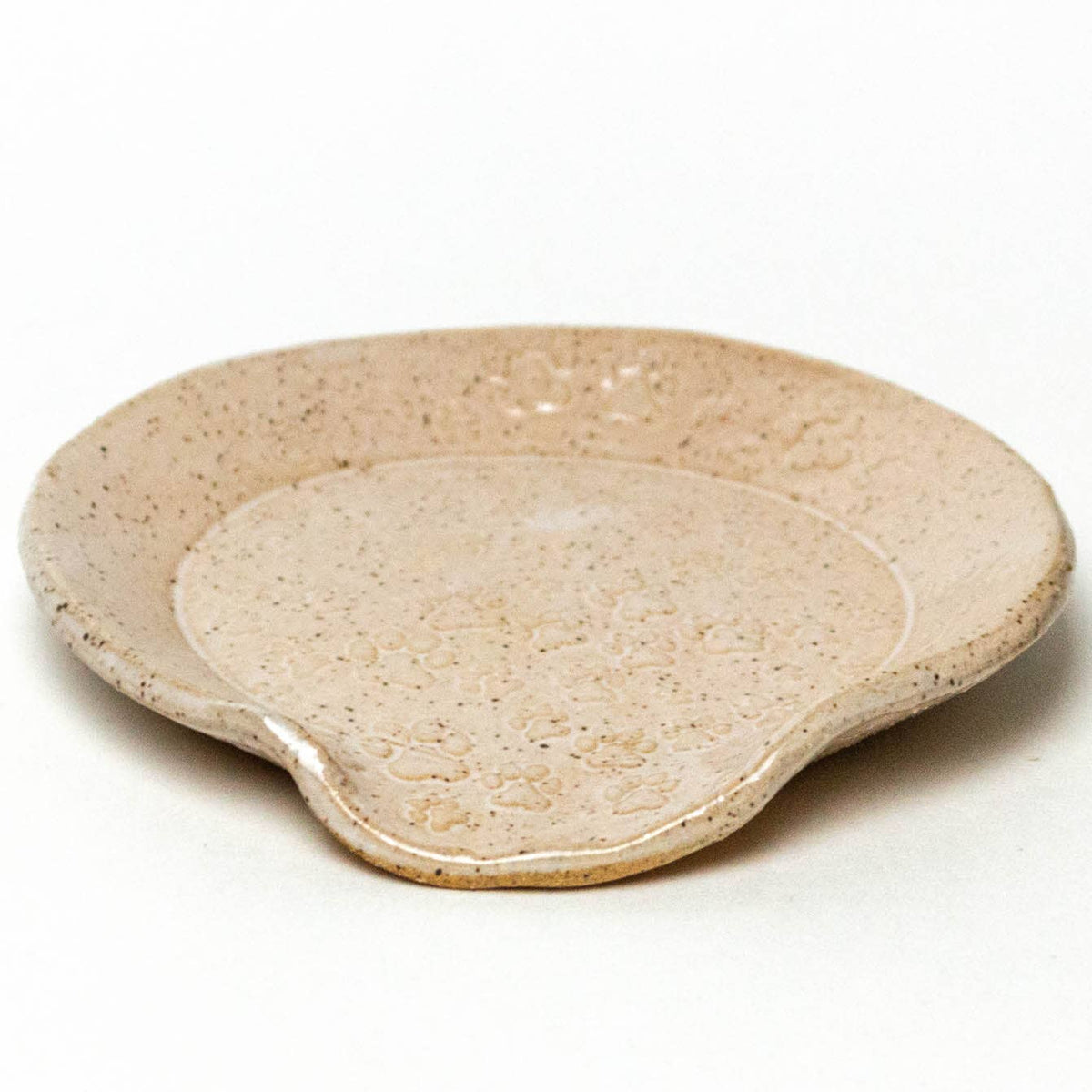 Paw Print Ceramic Spoon Rest