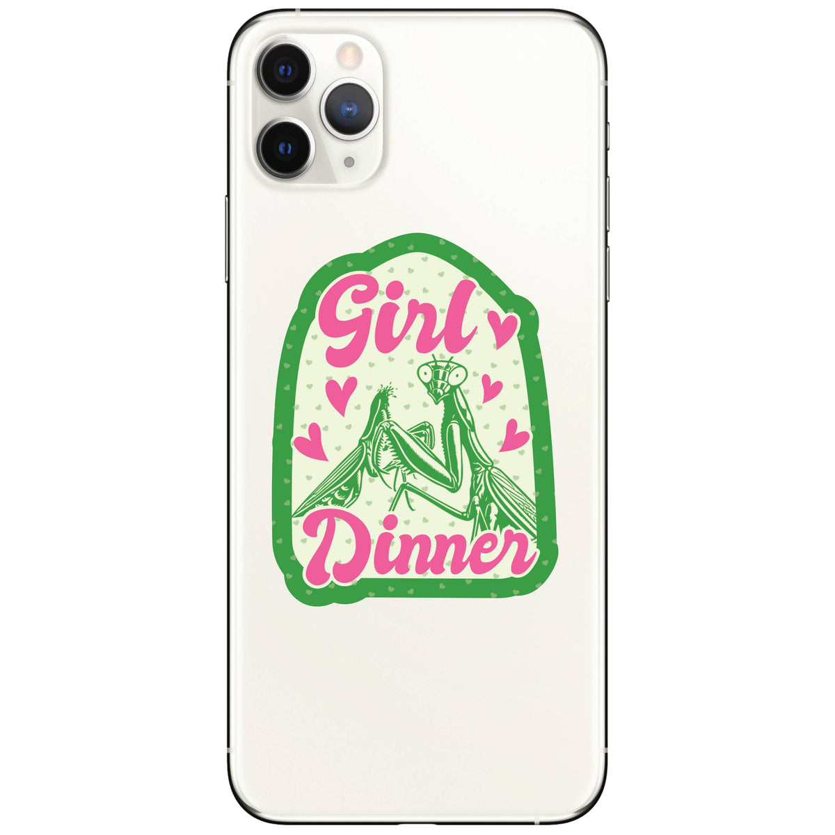 Mantis Girl Dinner Feminist Vinyl Sticker