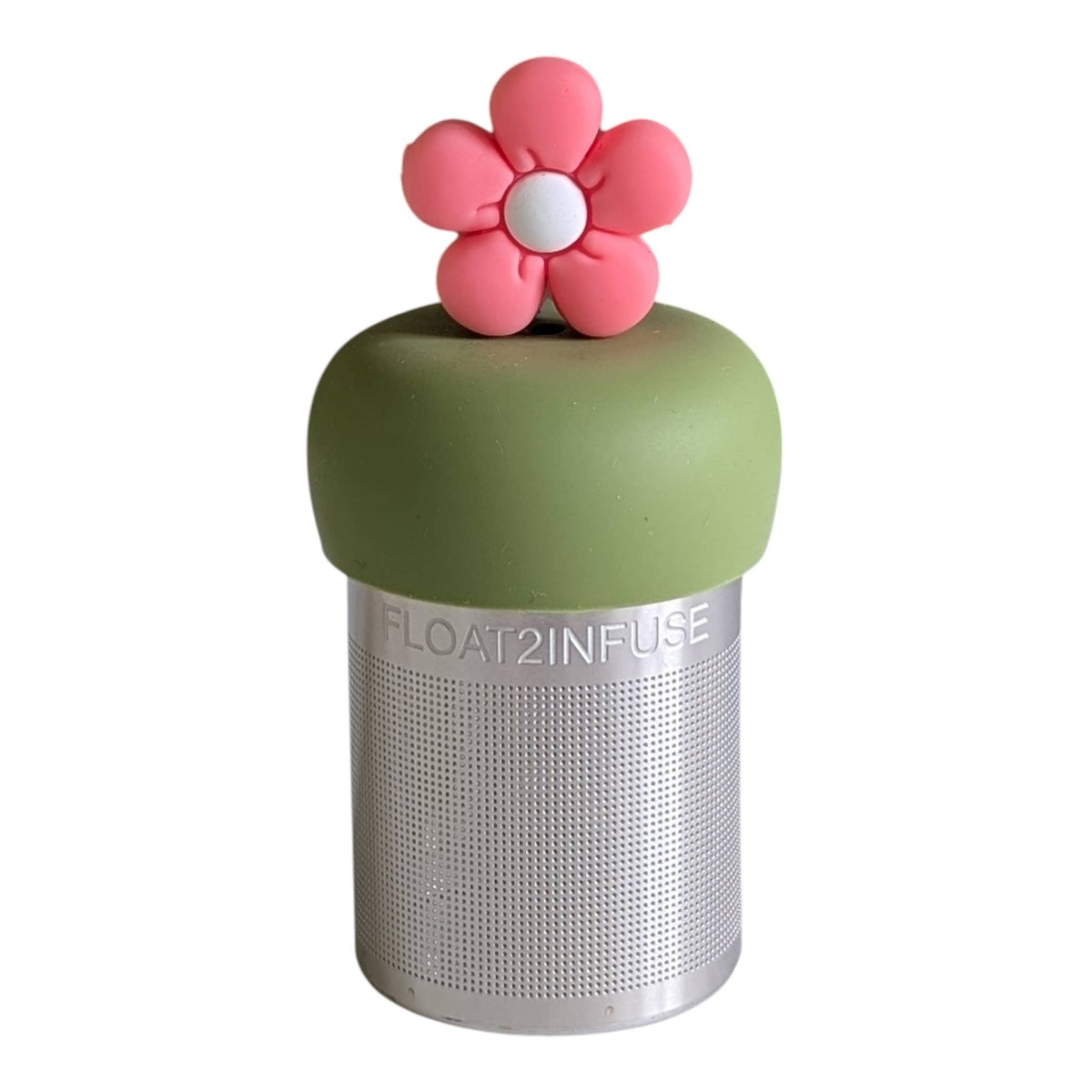 Coral Pink Daisy Floating Tea Steeper
