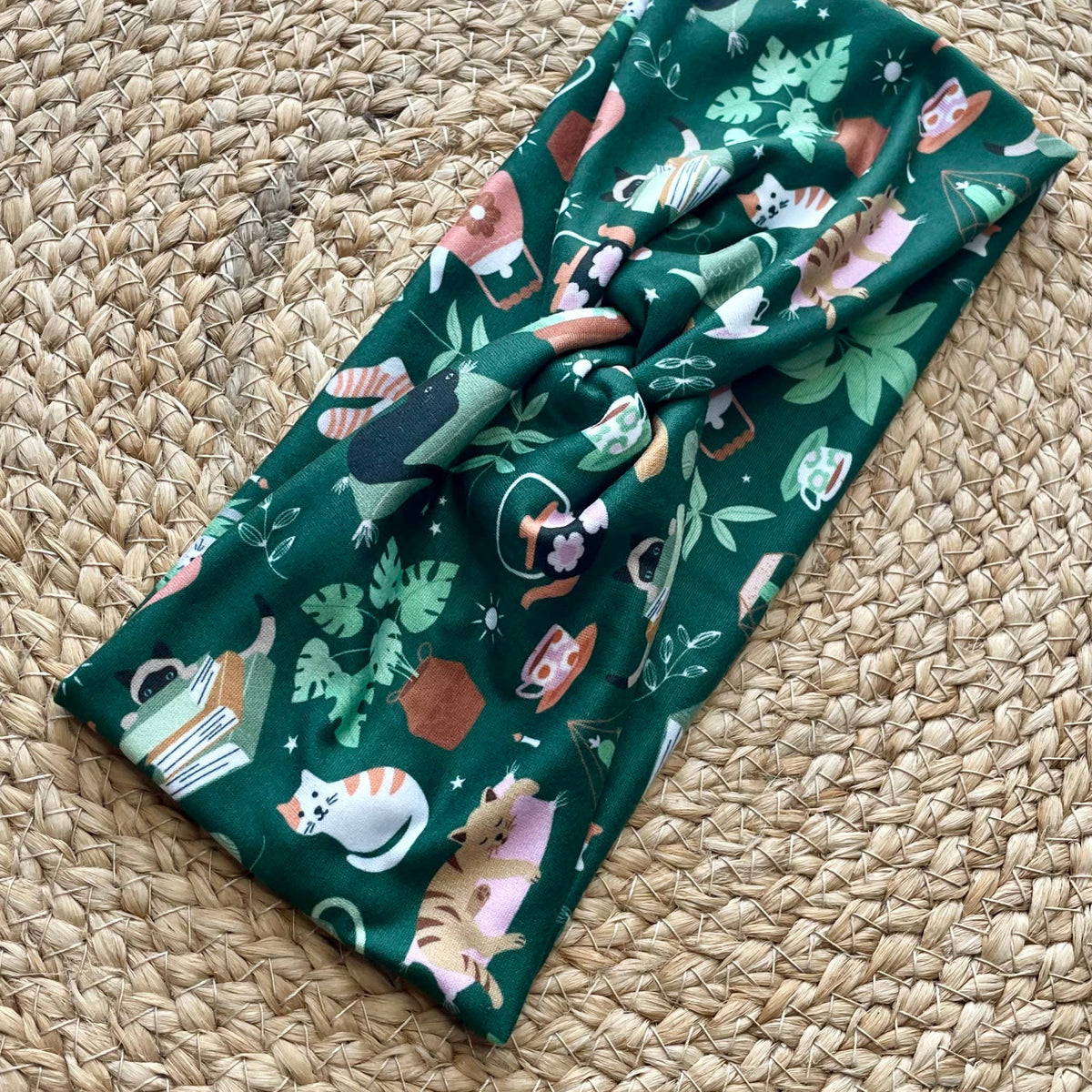 Hygge Cat Home Knit Twist Headband