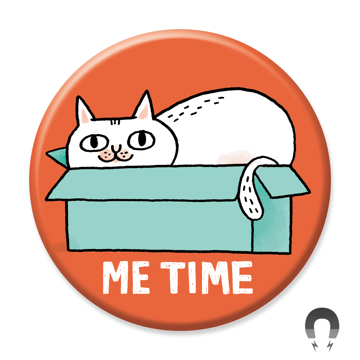 Me Time Cat Box Big Magnet