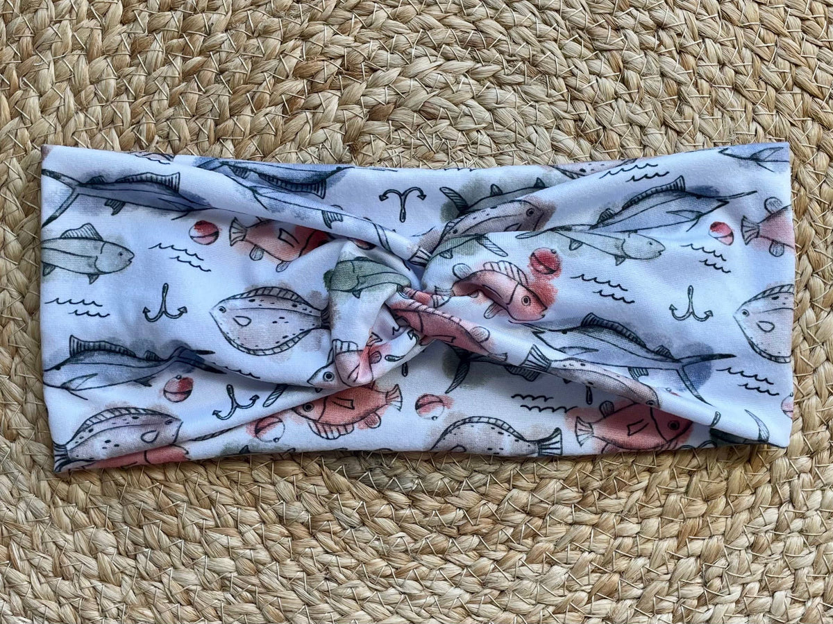 Fish Knit Twist Headband