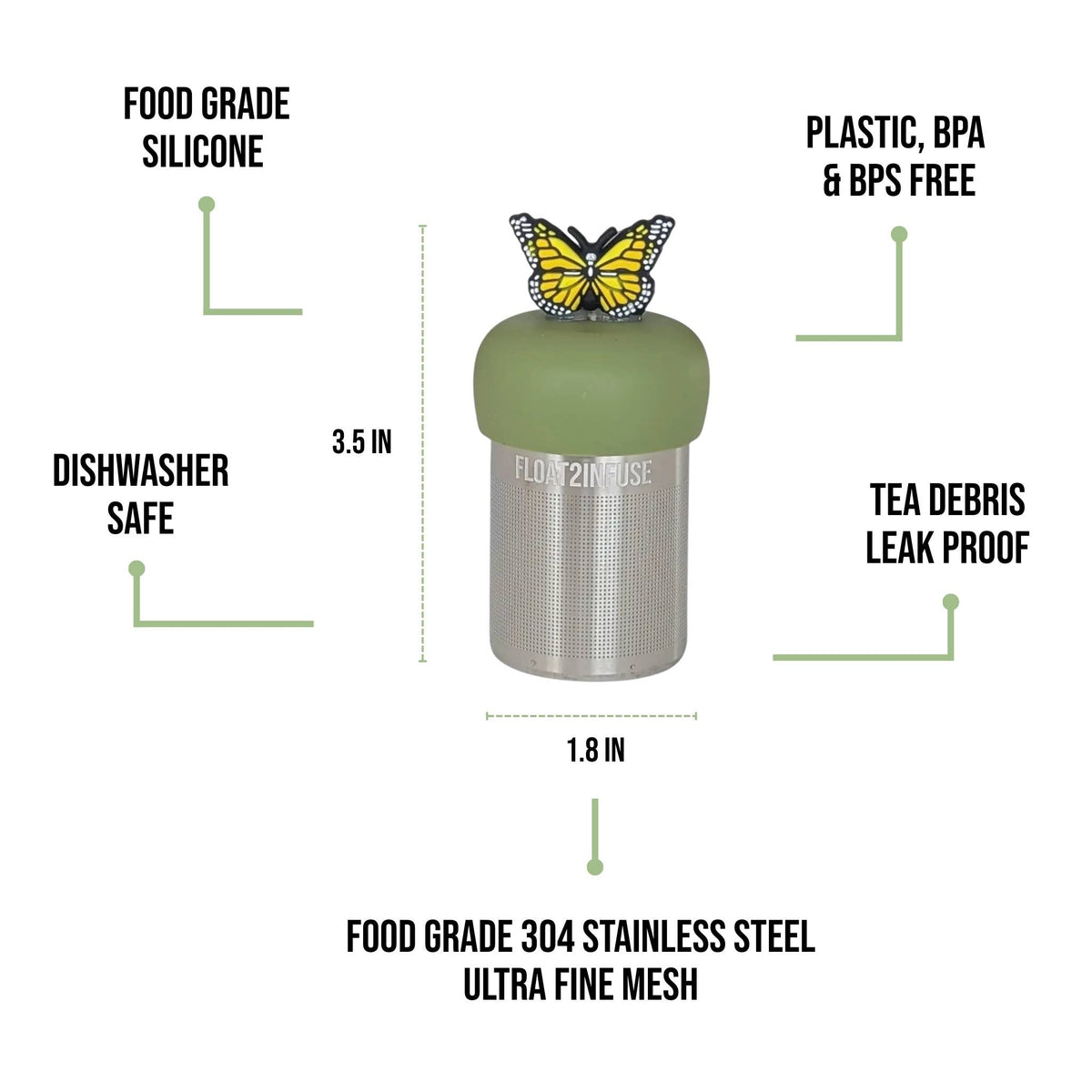 Yellow Butterfly | Floating Tea Infuser
