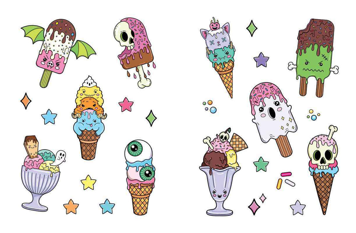 Creepy Cute Sticker Book by