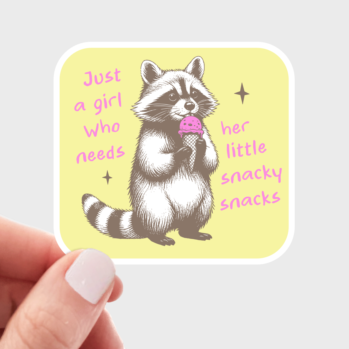 Snacky Snacks Vinyl Sticker