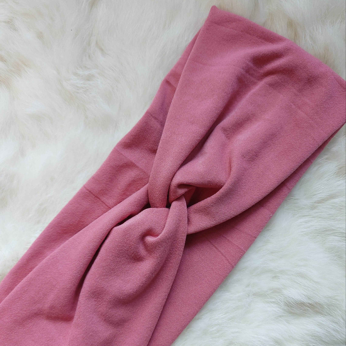Raspberry Pink Twist Knit Headbands
