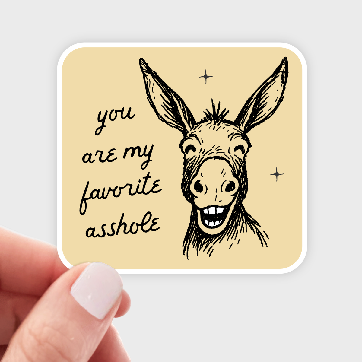You Are My Favorite Asshole Vinyl Sticker