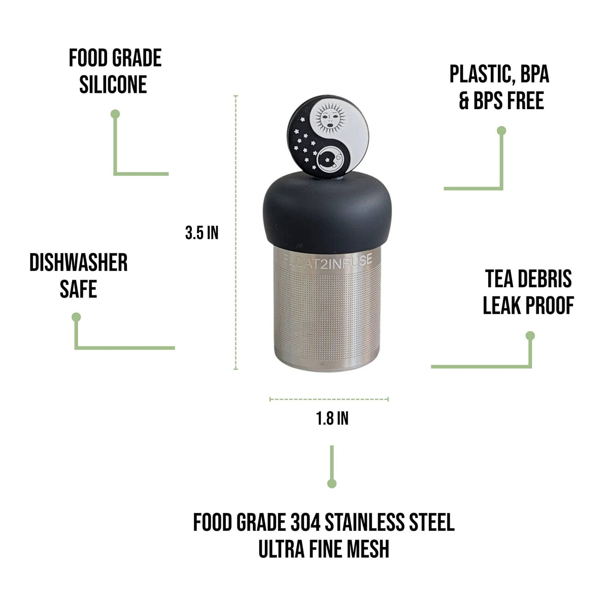 Yin Yang Sun Moon | Floating Tea Infuser