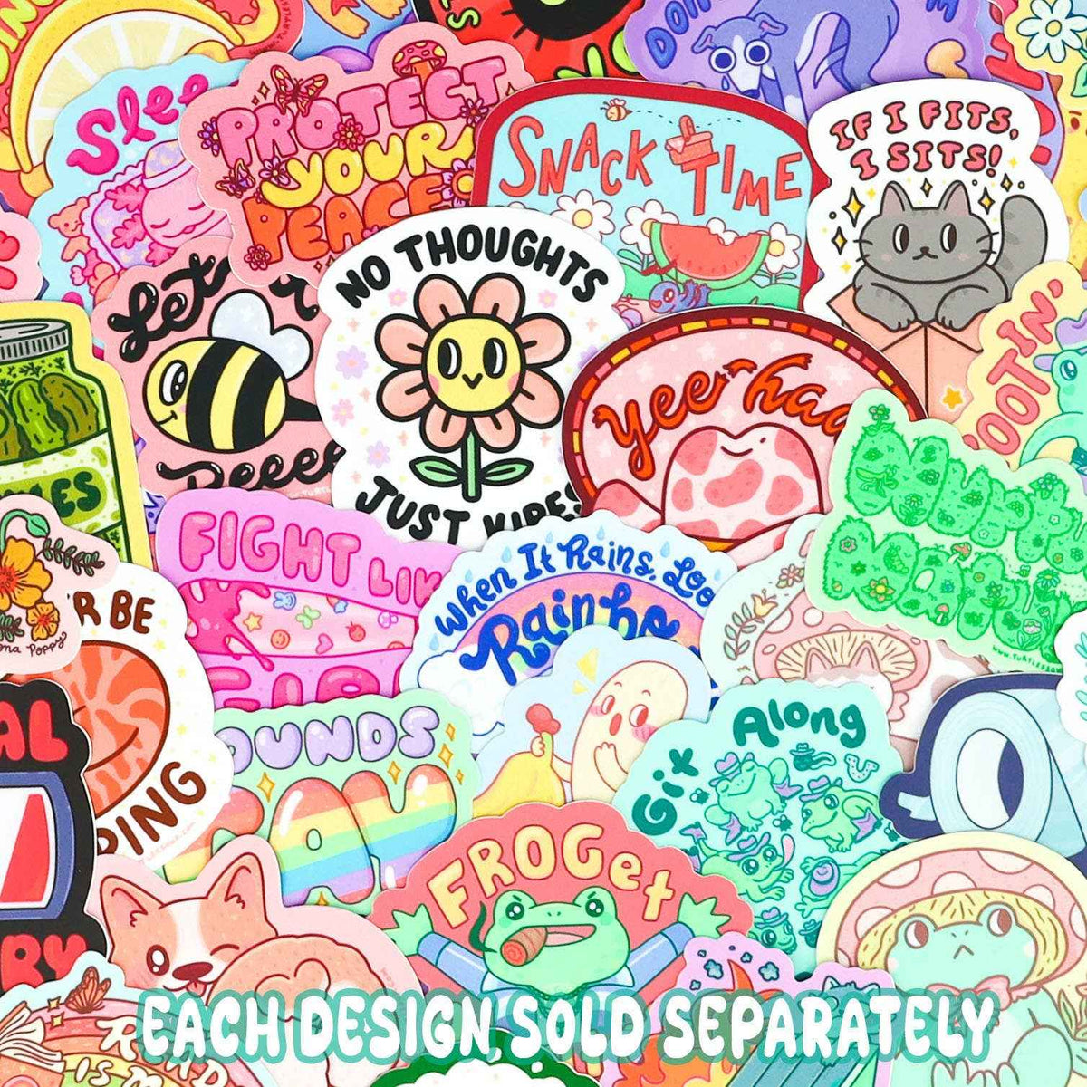 Friend to Pollinators Bee and Bat Vinyl Sticker